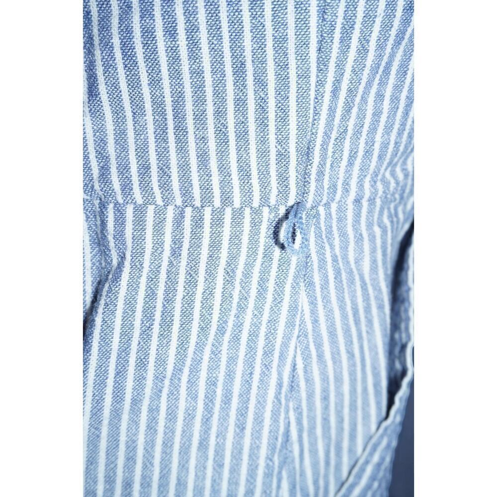 Old Navy Blue White Striped Jumpsuit | Women’s Size Small | Sleeveless Cropped - Picture 8 of 10